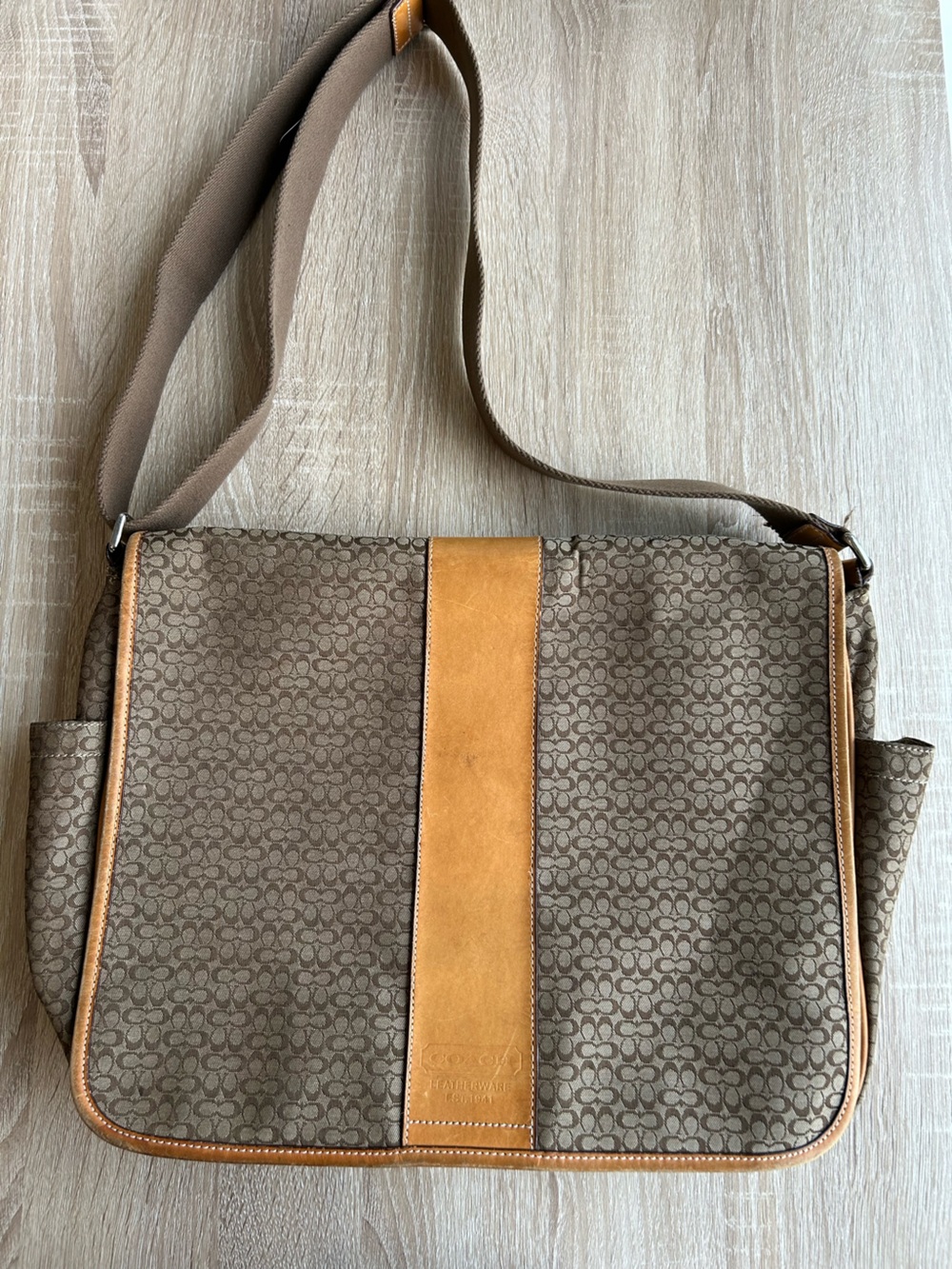 Vintage Mens Coach Jack Messenger Bag